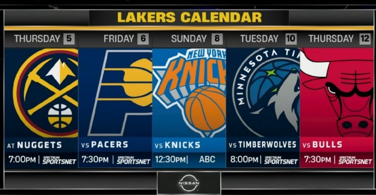 星空体育官网下载入口-强度如何？湖人后续5场对手：掘金 步行者 尼克斯 森林狼 公牛